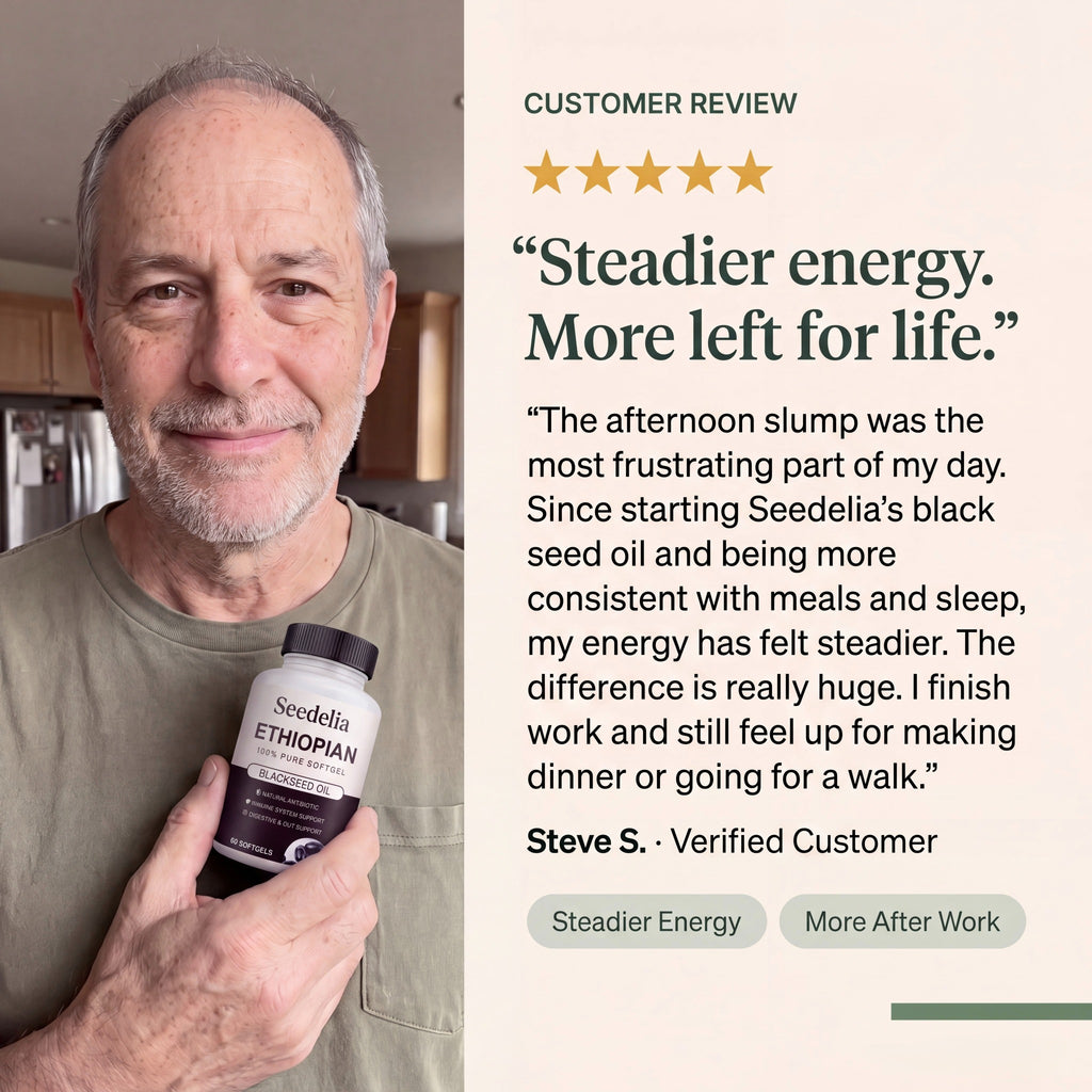 Seedelia testimonial graphic attributed to Steve S.