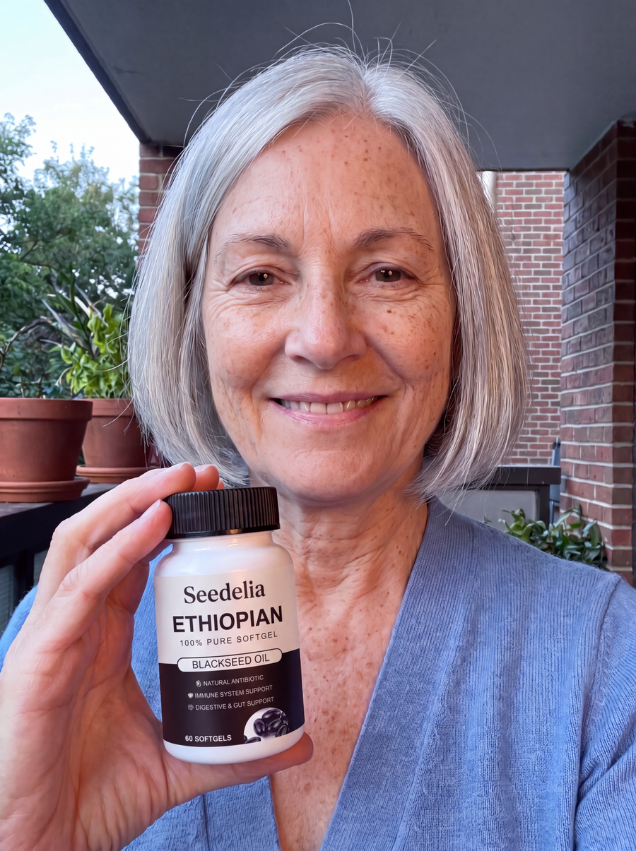 Caytlin K. with Seedelia black seed oil